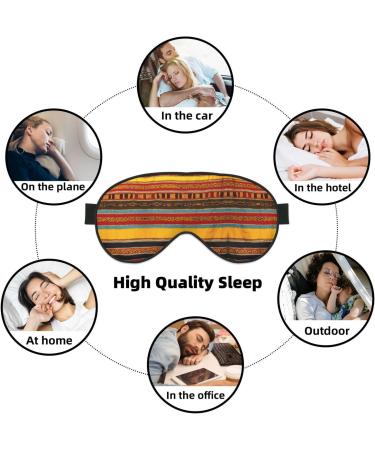 Native American Pattern Soft Sleep Eye Mask - Breathable Female Eye Patch for Travel & Relaxation - Buy Online on GoSupps.com