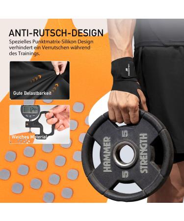 Rhinosport Wrist Bandages & Wraps for Fitness Bodybuilding & CrossFit - Sleek Black Design for Optimal Support - Buy Online on GoSupps.com