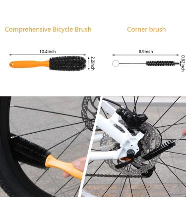 FVILIPUS Bike Cleaning Tools Set - 8 Piece Kit for Mountain, Road, Hybrid, BMX, and Folding Bikes - Buy Online on GoSupps.com
