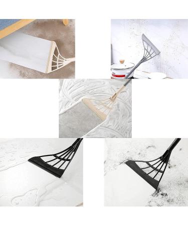 Multifunction Magic Broom 2-in-1 Sweeper Easily Dry The Floor Surface and Remove Dirt and Hair Adjustable Professional Squeegee for Tile Shower Floor (Gray) - Buy Online on GoSupps.com