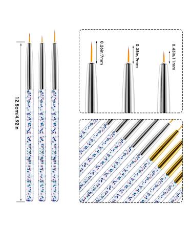 Buy WLLHYF 12-Piece Eyeliner Brush Set - Fine Point Makeup Applicators for Gel & Liquid Eyeliner - Perfect for Professional & Home Use - Buy Online on GoSupps.com