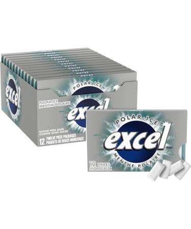 EXCEL Polar Ice Flavoured Sugar Free Chewing Gum 12 Pieces 12 Packs & EXCEL Strong Mint Flavoured Sugar Free Chewing Gum 12 Pieces 12 Packs - Buy Online on GoSupps.com