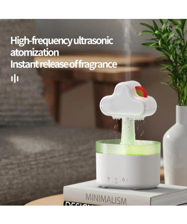 Rain Cloud Humidifier & Essential Oils Diffuser - 500ml Aromatherapy with 7 LED Night Light for Home & Office - Buy Online on GoSupps.com