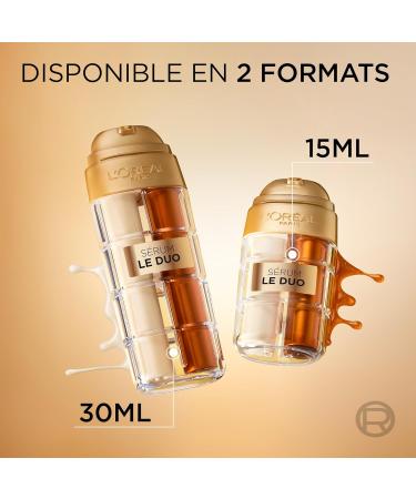 L'Or al Paris - Age Perfect S rum Anti- ge 2 en 1 Le Duo - Formule Booster de Collag ne - Vitamines B3 et Cg - Age Perfect - Format Voyage - Contenance : 15 ml - Buy Online on GoSupps.com