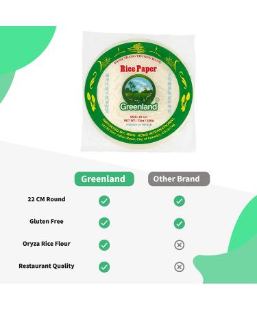 Premium 22cm Round Rice Paper Spring Roll Wrappers - Easy to Use - Banh Trang Rice Wrappers for Spring Rolls - Buy Online on GoSupps.com