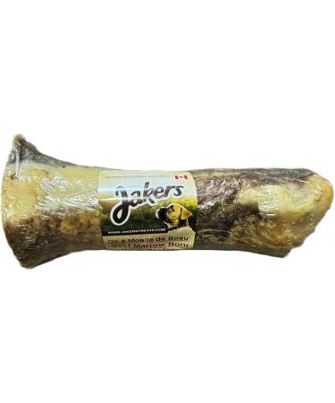 Jakers Dog Treats Bones Made In Canada 100% Natural For Aggressive Chewers With No Additives No Preservatives 4"-6" Beef Marrow Bone For Medium Large Dogs - Buy Online on GoSupps.com