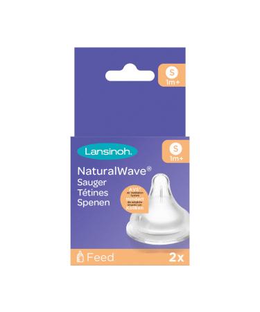 Lansinoh NaturalWave teats size S - slow milk flow 2 pieces (1 pack) 2 pieces (1 pack) transparent Single - Buy Online on GoSupps.com