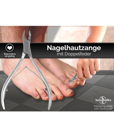 Premium Stainless Steel Cuticle Nippers - 3mm Precision Skin Nippers with Double Spring for Perfect Nail Care | International Shipping Available - Buy Online on GoSupps.com