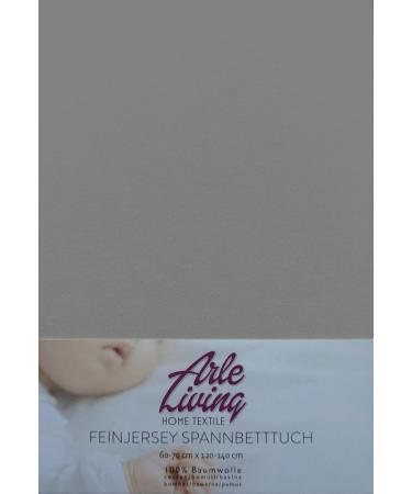 High-Quality Baby Jersey Fertilizer Sheet Clamping Cloth - 60x120 & 70x140 cm - Arle Living Gray - Buy Online on GoSupps.com