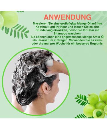  p-beauty Amla Hair Oil for Intense Hair Growth - Fights Dandruff and Hair Loss - Cold-Pressed - Organic and Vegan - Vitamin C - Amino Acid - 3 x 60 ml - Buy Online on GoSupps.com