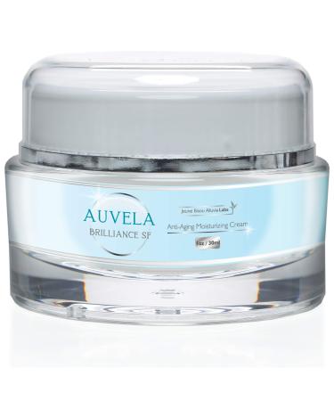 Auvela Creme - Auvela Brilliance SF - Anti Aging & Ageless Anti Wrinkle Cream - Moisturize & Protect Your Skin From Appearing Aged and Wrinkled - Jeaune Bisou Alluvia Labs Auvela Brilliance SF Cream