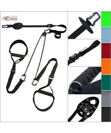 EagleFit Sling Trainer Exclusive ALU | Black Bundle with Trainer Cards | Premium Fitness Equipment for Home Workouts - Buy Online on GoSupps.com