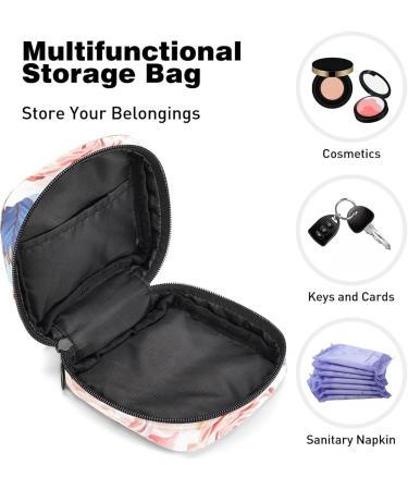 GIAPB Period Bag - Bird Roses Flower Color | Sanitary Napkin Storage & Travel Makeup Pouch - Buy Online on GoSupps.com