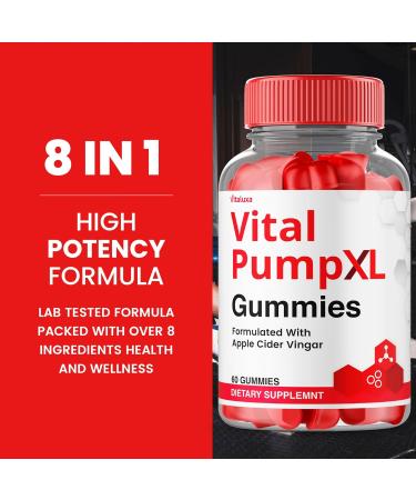 (2 Pack) Vital Pump XL Gummies Vita Pump XL for Men - Vitalpumpxl Extreme Performance Advanced Formula Supplement Vitale PumpXL Maximum Strength Potency Vitapump Gomitas Support Reviews (120 Ct) - Buy Online on GoSupps.com