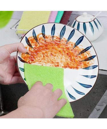 10pc Heavy Duty Scrub Pad Sponge Dishwasher No-Scratch Green Reusable Household Scrub Pad for Kitchen and Dishwasher Cleaning Tools - Buy Online on GoSupps.com