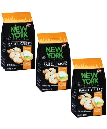 New York Style Bagel Crisp, Sesame, 7.2 Ounce (Pack of 3)