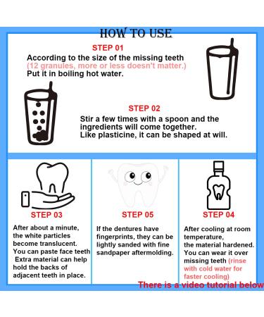 Dental Resin Kit for DIY False Teeth - 4 Sets for Filling or Creating Missing Teeth - Perfect for Horror Props - Buy Online on GoSupps.com