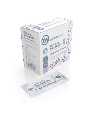 Optimum Medical Glycerin Swabsticks (x75) Lemon or Blackcurrant Flavour Pleasant Tasting Sugar Free Swab Sticks for Dry Mouth Relief and Dental Hygiene (Blackcurrant - Box of 75) - Buy Online on GoSupps.com