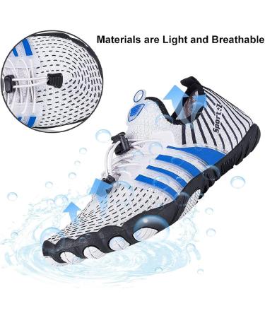 PAGE ONE Unisex Adult Water Shoes | Quick Dry Beach Sports Socks for Swim Diving Surf - Light Grey | Size 13.5 Women/12 Men - Buy Online on GoSupps.com