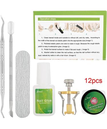 Toenail Tool 6 in 1 Ingrown Toe Nail Fixer Pedicure Toenail Recover Nail Foot Care Kit Ingrown Toenail Corrector for Men Women(24pcs) - Buy Online on GoSupps.com