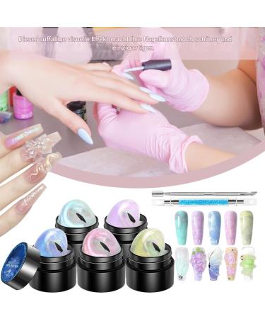 3D sculpting gel nail sculpting gel 5 colors 3D nail design gel nonlayer manicure set with sculpting pen molding part construction painted sculpting gel for nails 3D sculpting gel - Buy Online on GoSupps.com