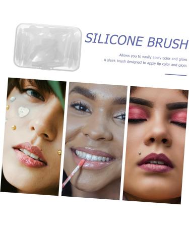 minkissy 1set Lip Brush Silicone Facial Cleansing Brush Makeup Gadgets Silicone Lip Scrub Brush Cleaning Beauty Tool Lip Gloss for Women Beauty Tools Lips White Silica Gel Miss Lip Balm 8x4.5cm White - Buy Online on GoSupps.com