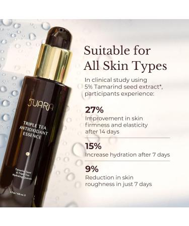 JUARA Triple Tea Hydrating Toner - Hyaluronic Acid Face Toner with Antioxidants Oil-Free Plumping Gel for All Skin Types 3.3 oz - Buy Online on GoSupps.com