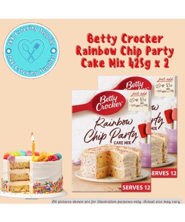 Rainbow Chip Party Betty Crocker Cake Mix 425g x2 - Buy Online on GoSupps.com