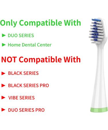 8-Pack Replacement Brush Heads for AquaSonic Duo Toothbrush - High-Quality Oral Care Essentials - Buy Online on GoSupps.com