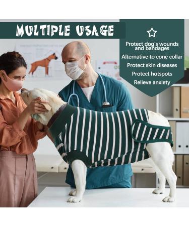 Buy HJYOKUSO Surge Suits for Dogs - Male & Female E-Collar Alternative for Surgery Recovery - Green XS for Postoperative Wounds - Buy Online on GoSupps.com