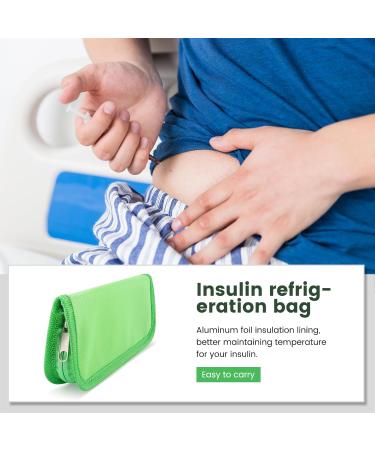rumoe Insulin Cooler Travel Case Diabetic Medication Organizer Cooler Bag Green - Buy Online on GoSupps.com