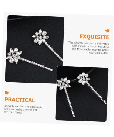FOMIYES 6 Pairs Bridal Rhinestone Barrette 90s Jewelry for Women Aesthetic Hair Accessories Metal Hair Clips for Women Rhinestones Hair Pin Wedding Hair Pin Zinc Alloy Pearl Hairpin Bride - Buy Online on GoSupps.com