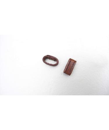 GS-Sports 4 leather loops sliding shocking for the bulky strap pulp strip of riding straps black dark brown light brown (London) medium brown (medium brown)