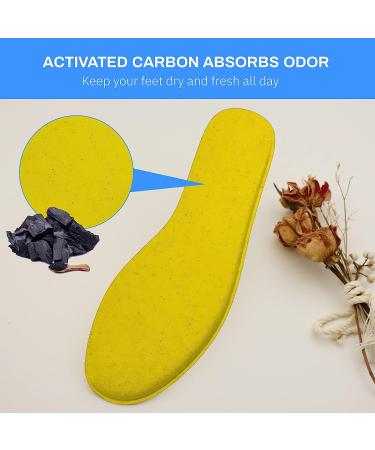 LTOHOE Memory Foam Insoles for Men - Shock Absorbing Shoe Inserts for Running, Hiking, Sneakers - Foot Pain Relief & Comfort Inner Soles - 8mm Black, US 11 - Buy Online on GoSupps.com
