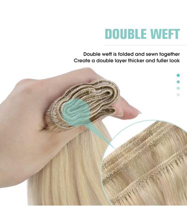 Youngsee Real Hair Extensions - Ash Blond 45cm Tressen Smooth Hair Pasting 100g #18/613 Perfect for Stunning Str hnchen! - Buy Online on GoSupps.com