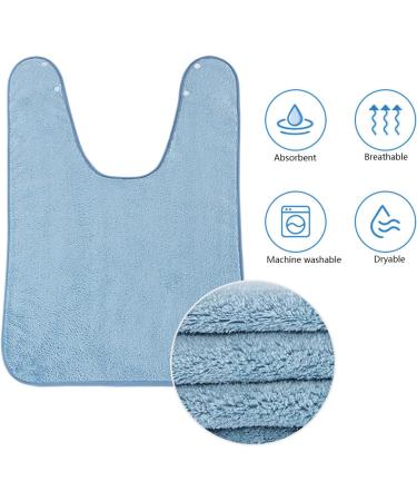 HACLEN Super Absorbent Adult Bibs for Men & Women 2 Pieces Adultbibs Reusable & Washable Adult Bibs for Eating Gray - Buy Online on GoSupps.com