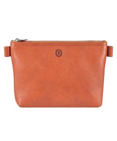 SONNENLEDER - high-quality cosmetic bag "Silvretta" Color: Natural *Genuine Leather* - Buy Online on GoSupps.com