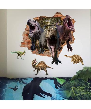 Dinosaur Wall Decals for Boys Room - Peel and Stick Removable Stickers for Kids Nursery and Living Room - Buy Online on GoSupps.com