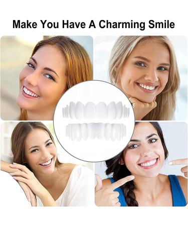 Buy 2 Pairs of Veneer Snap Teeth - Instant False Teeth for Men & Women | Comfortable & Natural Look - Buy Online on GoSupps.com