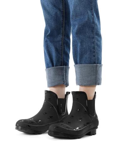 K KomForme Women's Ankle Rubber Rain Boots - Waterproof Garden Shoes 9-9.5 Cat Claw Design - Buy Online on GoSupps.com