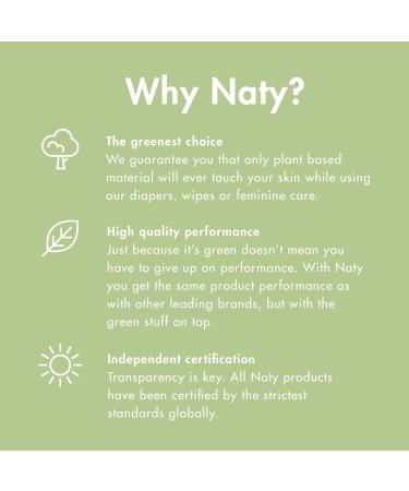 Eco by Naty Ecological Diaper Bags - 100% Compostable (Pack of 2 1 Bag x 50 Pieces) | Sustainable Baby Products - Buy Online on GoSupps.com