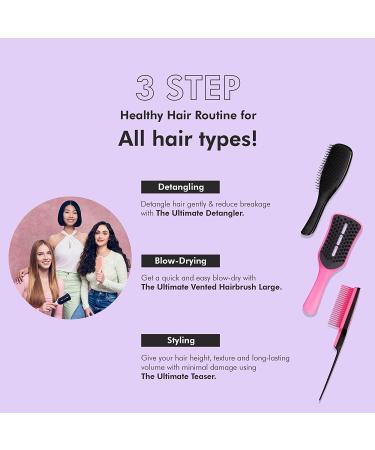 Tangle Teezer Ultimate Teaser Hairbrush - Adds Texture and Volume - Pink Embrace - Buy Online on GoSupps.com