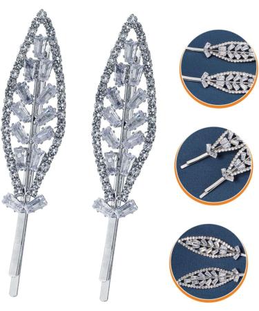 FRCOLOR 2 Pairs Rhinestone Hair Clip Crystal Hair Accessories Bridal Hair Accessories Hair Clips Hair Gems Hair Barrettes Rhinestone Wedding Hair Clip Clip Miss Zinc Alloy - Buy Online on GoSupps.com