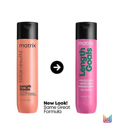 MATRIX Total Results Length Goals Shampoo 10 Fl Oz | Color Safe & Shine-Enhancing | Sulfate-Free Formula for Hair Extensions - Buy Online on GoSupps.com