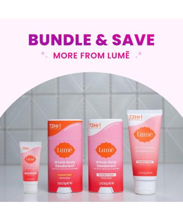 Lume Whole Body Deodorant - Invisible Cream Stick - 72 Hour Odor Control - Aluminum Free Baking Soda Free Skin Safe - 2.2 Ounce (Peony Rose) - Buy Online on GoSupps.com