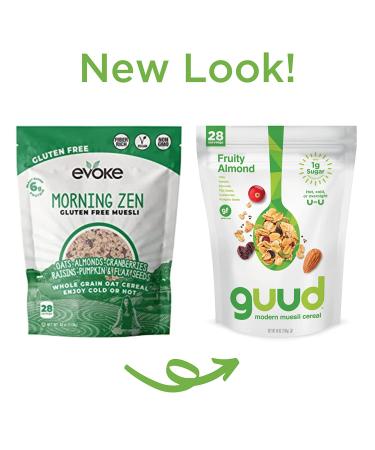 GUUD Fruity Almond Muesli Cereal 40oz | Gluten-Free with Oats, Raisins, Almonds, Cranberries, Flax Seeds & Pumpkin Seeds | Vegan & Non-GMO | Kosher Certified - Buy Online on GoSupps.com