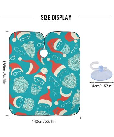 Waterproof Barber Cape - Santa Hats Moustaches Beards & Cheetah Design Hair Cutting Bib for Men & Women | International Shipping - Buy Online on GoSupps.com