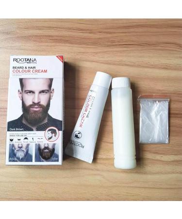  Generisch Men's Beard Dye 60 ml Long-lasting coloring shampoo | Convenient beard color in minutes | Mustache coloring cream Dye kit for beard hair - Buy Online on GoSupps.com