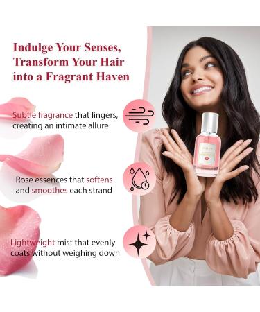 Hair Perfume for Women Long Lasting Fragrance that Refreshes Hair Pheromones Perfumes Hair and Body Fragrance Rose Fine and Smooth Fragrance Mist Nourishing and Hydrating Hair Shine Spray - Buy Online on GoSupps.com