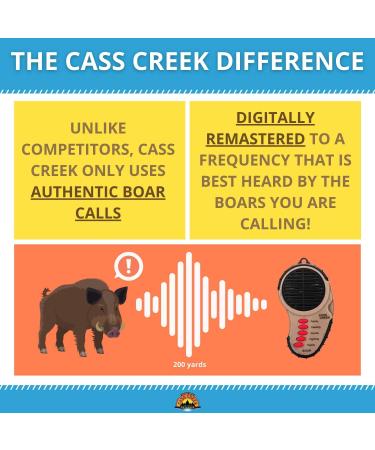 Cass Creek Ergo Boar Call CC034 - 5 Expert Calls in 1 Handheld Electronic Game Call - Buy Online on GoSupps.com